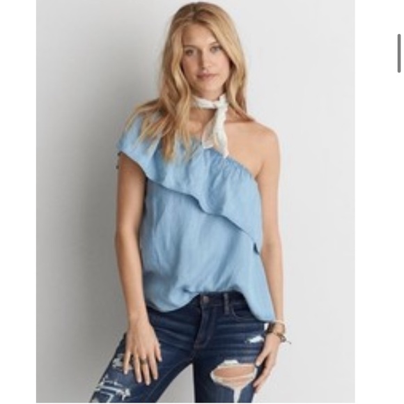 American Eagle One Shoulder Top - Picture 1 of 4